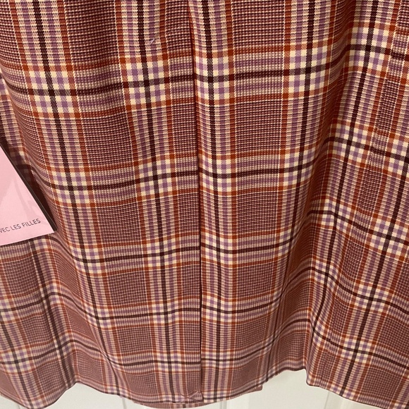 Avec Les Filles Plaid Trench Coat - NWT - Picture 16 of 16